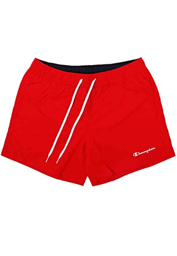 Champion Herren Legacy Beachshorts Ac Small Logo Badehose, Intensives Rot, X-Large von Champion