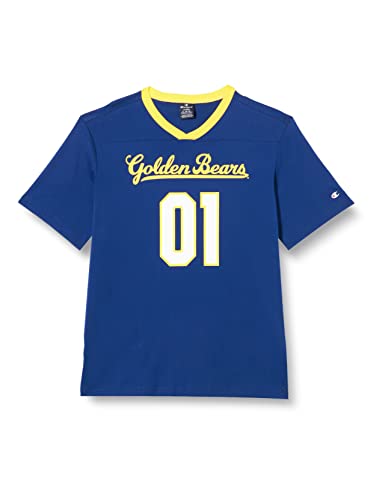 Champion Herren Legacy Football V-Neck S/S T-Shirt, Blau (College), Medium von Champion
