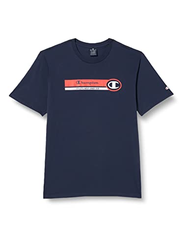 Champion Herren Legacy Graphic Shop Authentic S/S T-Shirt, Marineblau, Large von Champion