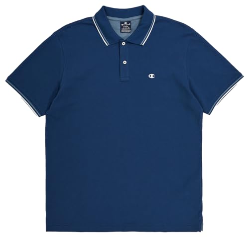 Champion Herren Legacy Poloshirt Gallery Light Cotton Piqué C-Logo Polohemd, dunkelblau, Medium von Champion