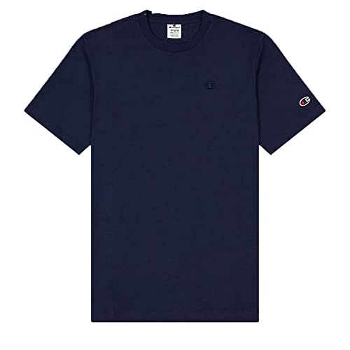 Champion Herren Rochester 1919 C-Logo Crewneck S-s T-Shirt, Marineblau (Eco-Future), Medium von Champion