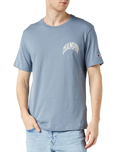 Champion Herren Rochester 1919 City Exporer Crewneck S-s T-Shirt, Blau (Bur), Medium von Champion