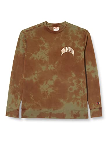 Champion Herren Rochester 1919 City Exporer Tie Dye Crewneck Sweatshirt, Grün (DUK), L von Champion