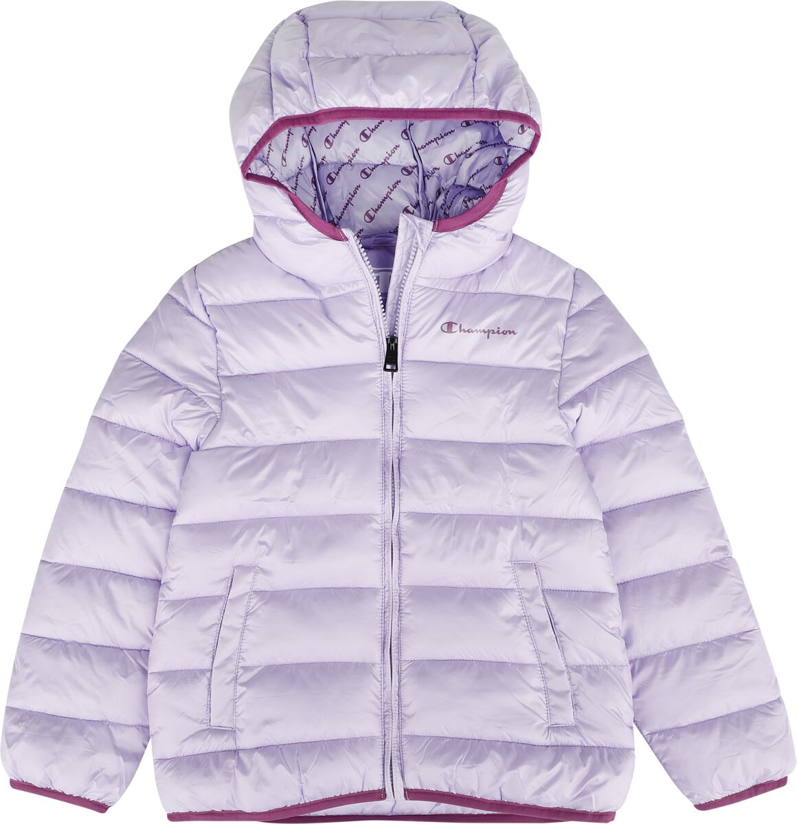 Champion Jacke für Kinder - Legacy Outdoor Hooded Jacket - für Mädchen - flieder von Champion