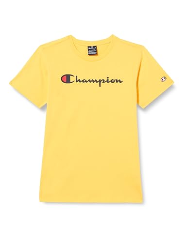 Champion Jungen Legacy Icons B-S/S Crewneck T-Shirt, gelb, 15-16 Jahre von Champion