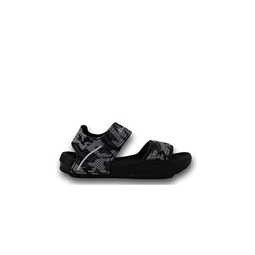 Champion Jungen Legacy - Squirt B Durchgängies Plateau Sandalen, Schwarz Grau Camouflage, 29.5 EU von Champion