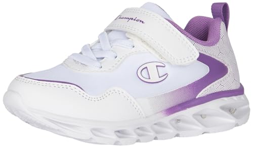 Champion Jungen Mädchen Athletic Wave 2G Td Sneakers, Weiß Lila Ww005, 22 EU von Champion