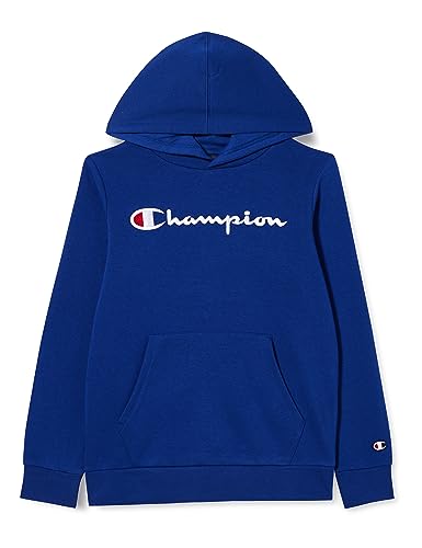 Champion Kinder und Jugendliche Legacy American Classics B-Ultralight Powerblend Fleece Kapuzenpullover, Blu College, 13-14 Jahre von Champion