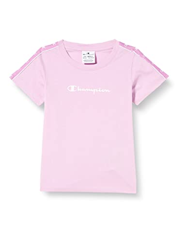 Champion Mädchen Legacy Tape 2.0-S/S T-Shirt, Rosa Lila, 13-14 Jahre von Champion