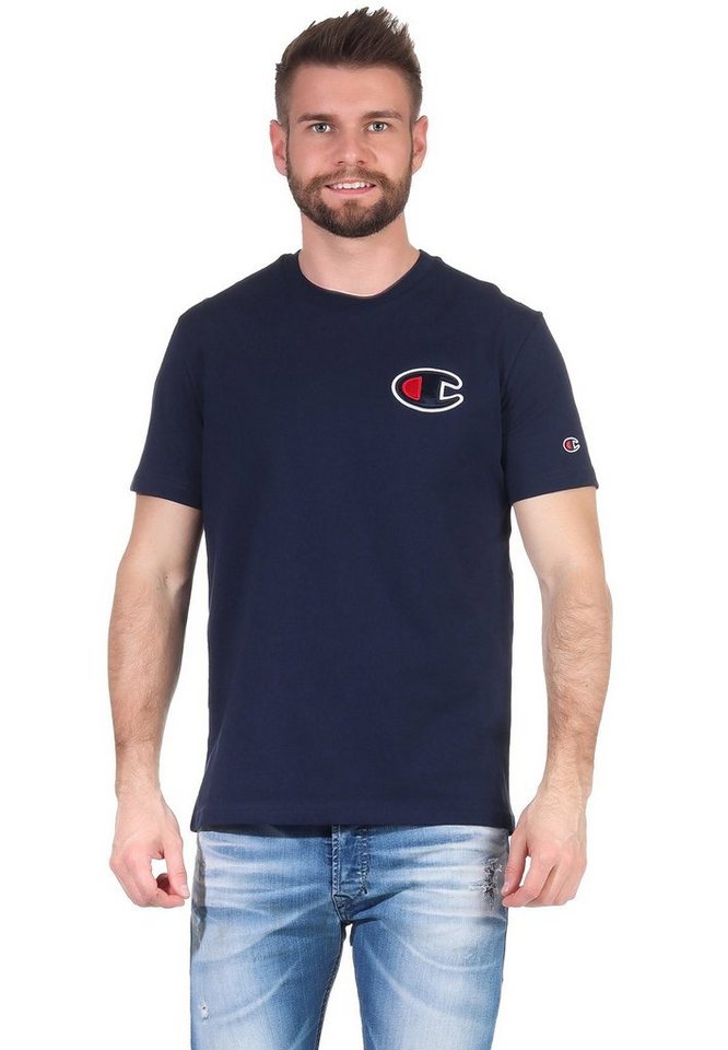 Champion T-Shirt Champion Herren T-Shirt 214195 BS538 NVB Dunkelblau von Champion