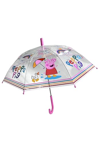 Chanos Peppa Wutz Pig Kinder Stock-Schirm Regenschirm von Chanos