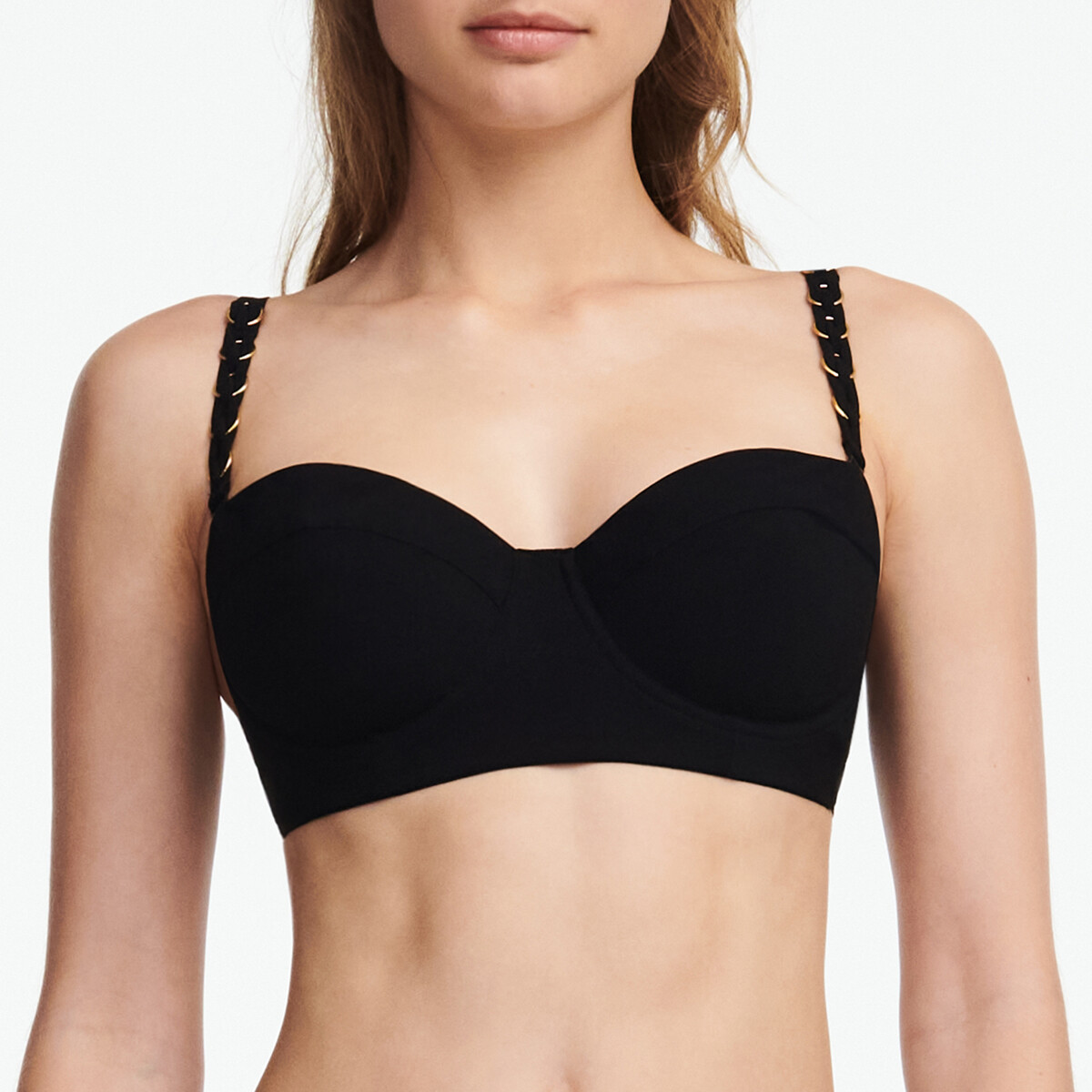 Chantelle Emblem Bikinioberteil Mit Bügel, Farbe: Schwarz, Größe: 70D, Damen von Chantelle