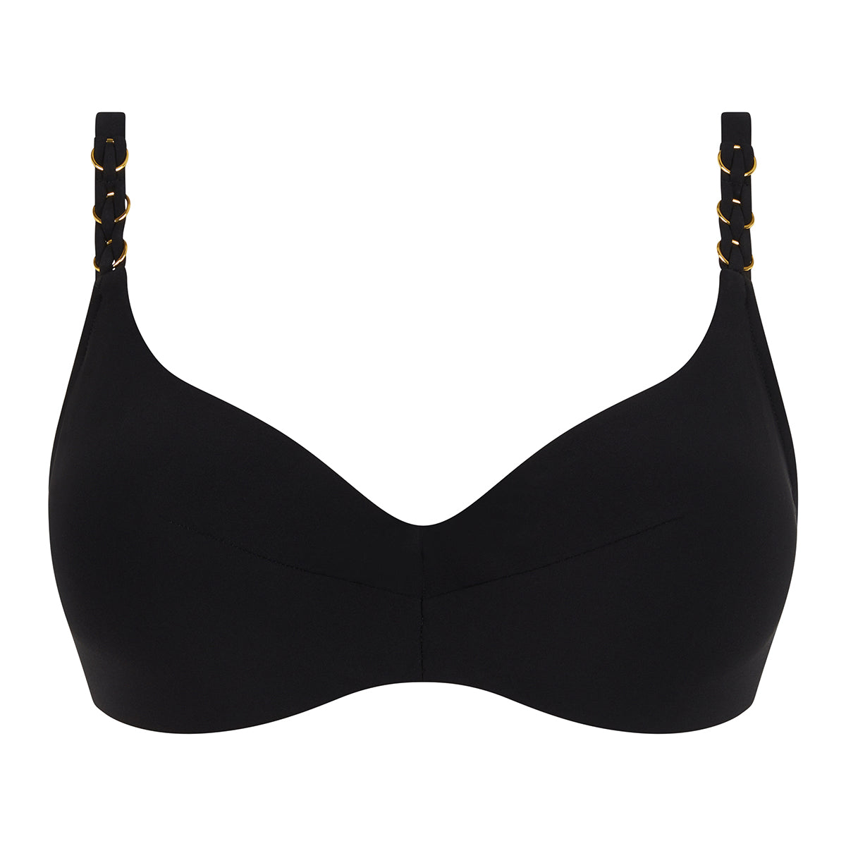 Chantelle Emblem Bikinioberteil Mit Bügel, Farbe: Schwarz, Größe: 90E, Damen von Chantelle