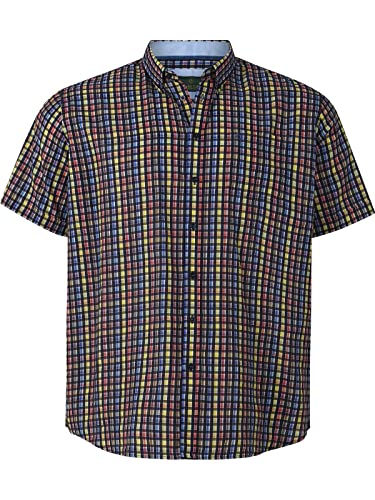 Charles Colby Herren Kurzarmhemd Duke Connors dunkelblau 2XL (XXL) - 45/46 von Charles Colby