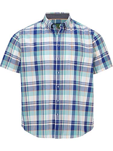 Charles Colby Herren Kurzarmhemd Duke Gresham blau 2XL (XXL) - 45/46 von Charles Colby