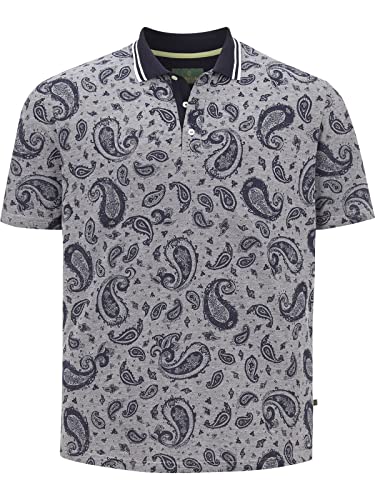 Charles Colby Herren Poloshirt Earl Padraig blau 4XL (XXXXL) - 68/70 von Charles Colby