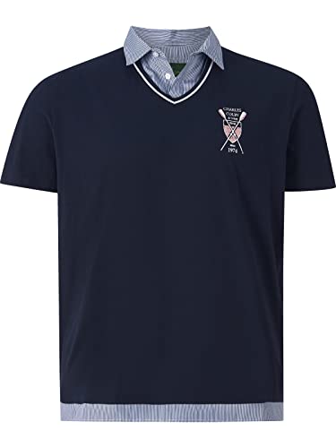 Charles Colby Herren Poloshirt Earl Willers dunkelblau 3XL (XXXL) - 64/66 von Charles Colby