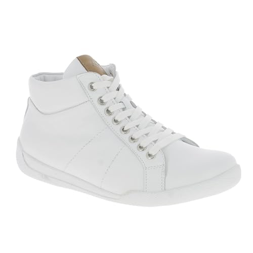 Charlotte of Sweden Damen Schnürer Sneaker, weiß/Brandy, 40 EU von Charlotte of Sweden