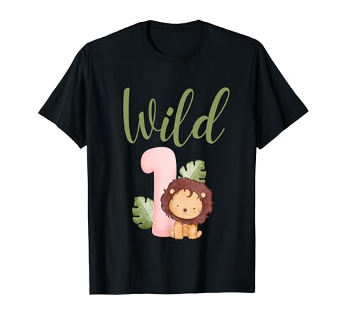 Wild 1 Löwe Geburtstag Wild One Dschungel Geburtstag Kleinkind Baby T-Shirt Wild 1 Löwe Geburtstag Wild One Dschungel Geburtstag Kleinkind Baby T-Shirt von ChassiTees