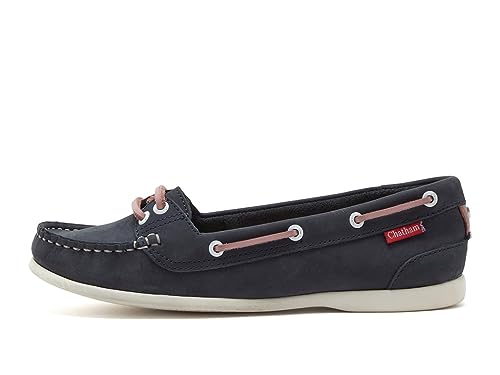 Chatham Damen Payar Bootsschuh, Navy/Pink, 41 EU von Chatham