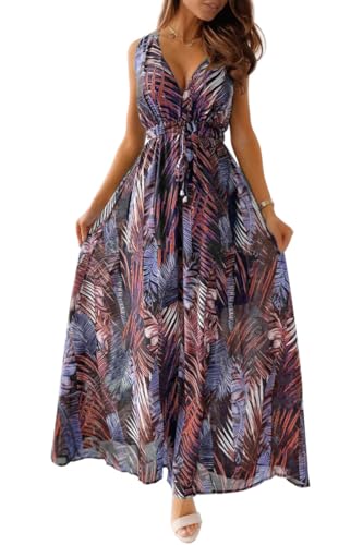 CheChury Damen Kleidlang Elegant Boho Blumenkleid Sommerkleid Strandkleider Ärmellos V-Ausschnitt Casual Sommer Blusenkleid Mode Freizeitkleider Elegant Freizeitkleid für Hochzeitsgäste CheChury Damen Kleidlang Elegant Boho Blumenkleid Sommerkleid Strandkleider Ärmellos V-Ausschnitt Casual Sommer Blusenkleid Mode Freizeitkleider Elegant Freizeitkleid für Hochzeitsgäste von CheChury