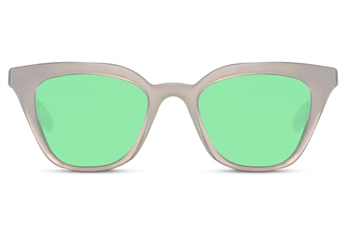 Cheapass Klassische Damen-Sonnenbrille, Schmetterlings-Sonnenbrille für Damen, UV400-geschützt, Ca: 032 - Weiß, Medium Cheapass Klassische Damen-Sonnenbrille, Schmetterlings-Sonnenbrille für Damen, UV400-geschützt, Ca: 032 - Weiß, Medium von Cheapass