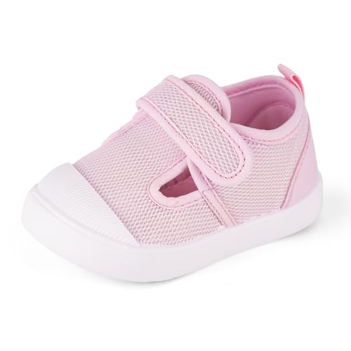 Cheerful Mario 0-3 Jahre Sommer Baby Schuhe Lauflernschuhe Baby Mädchen Kleinkinder Sneakers Antirutsch Rosa 21 EU von Cheerful Mario