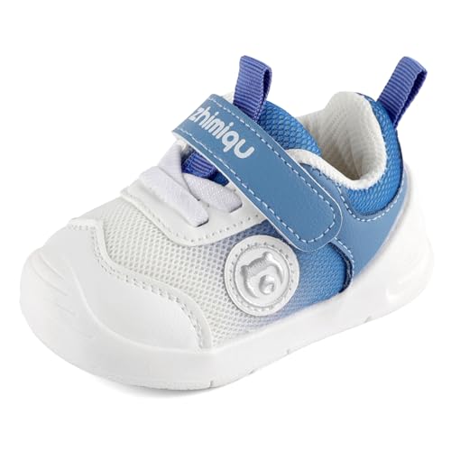 Cheerful Mario 1-3 Jahre Baby Sneaker Baby Jungen Mädchen Lauflernschuhe Kleinkinder Schuhe Atmungsaktiv und Antirutsch Blau 20 EU von Cheerful Mario