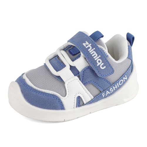 Cheerful Mario 1-3 Jahre Baby Sneaker Baby Jungen Mädchen Lauflernschuhe Kleinkinder Schuhe Atmungsaktiv und Antirutsch Dunkelblau 20 EU von Cheerful Mario