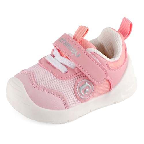 Cheerful Mario 1-3 Jahre Baby Sneaker Baby Jungen Mädchen Lauflernschuhe Kleinkinder Schuhe Atmungsaktiv und Antirutsch Rosa 20 EU von Cheerful Mario