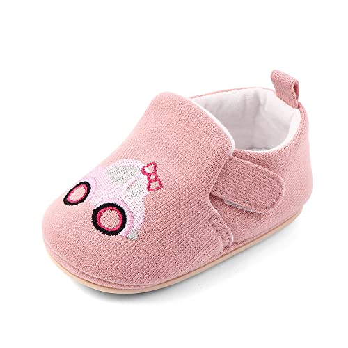 Cheerful Mario Hausschuhe für Baby Jungen Mädchen Baby Lauflernschuhe Krabbelschuhe Baby Crib Schuhe Anti-Rutsch Süßigkeiten Rosa 3-6 Monate (Etikett 110) von Cheerful Mario