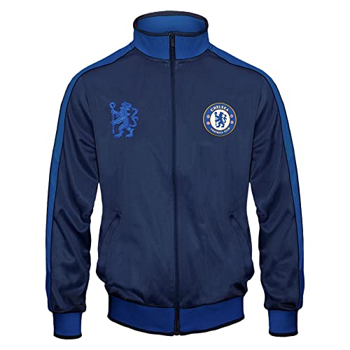 Chelsea FC - Jungen Trainingsjacke im Retro-Design- Offizielles Merchandise - Marineblau - 12-13 Jahre XLarge Boy von Chelsea