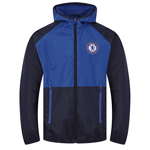 Chelsea FC - Jungen Wind- und Regenjacke - Offizielles Merchandise - Dunkelblau - 12-13 Jahre von Chelsea