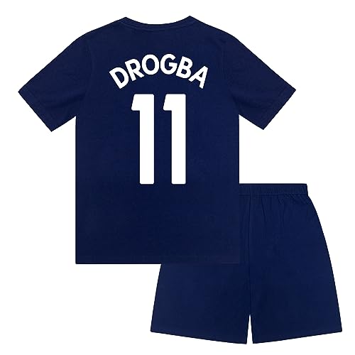 Chelsea FC - Jungen Schlafanzug - Offizielles Merchandise - Geschenk für Fußballfans - Blau - Blau Drogba - 10-11 Jahre von Chelsea