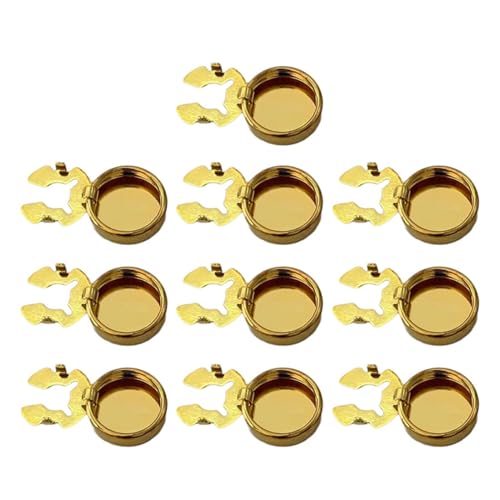 Cherjoury - 10 Stück runde Messingknöpfe für Hochzeiten, formelle Hemden für Herren, falsche Knopfabdeckungen, CH, Reines Kupfer Cherjoury - 10 Stück runde Messingknöpfe für Hochzeiten, formelle Hemden für Herren, falsche Knopfabdeckungen, CH, Reines Kupfer von Cherjoury