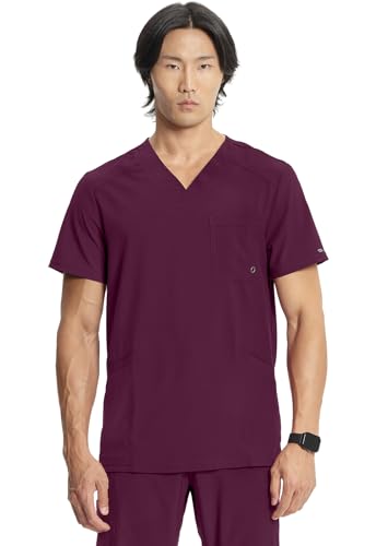 Cherokee Herren Kasack Top Infinity - V-Ausschnitt - CKE900A - Weinrot - S Cherokee Herren Kasack Top Infinity - V-Ausschnitt - CKE900A - Weinrot - S von Cherokee