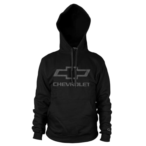 Chevrolet Offizielles Lizenzprodukt Logo Kapuzenpullover (Schwarz), Large von Chevrolet