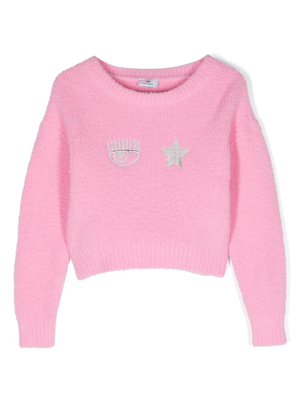 Chiara Ferragni Kids Besticktes Sweatshirt - Rosa von Chiara Ferragni Kids