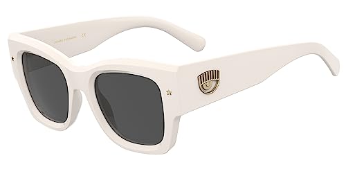 Chiara Ferragni Unisex Cf 7023/s Sunglasses, VK6/IR White, 49 von Chiara Ferragni