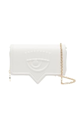 Ferragni CHIARA Weiße Tasche mit geprägtem Logo und Schultergurt für Damen NR, Weiß, NR von Chiara Ferragni