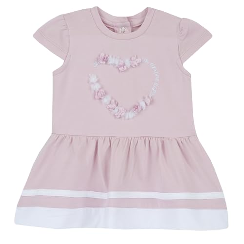 Chicco, Kleid Neugeborene mit Kurzarm, mit bequemer Knopfleiste, aus weicher Baumwolle, maschinenwaschbar, Babykleidung 0-24 Monate, Entworfen in Italien von Chicco