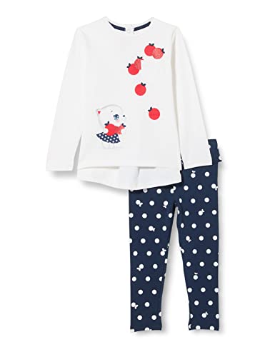 Chicco Baby - Mädchen 2-teiliges Set: Langarm-T-Shirts und Leggings , Blau (580), 3 Monate von Chicco