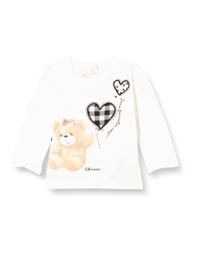 Chicco Baby-Mädchen LANGÄRMLIGES (866) T-Shirt, weiß und dunkelblau, 6 Monate von Chicco