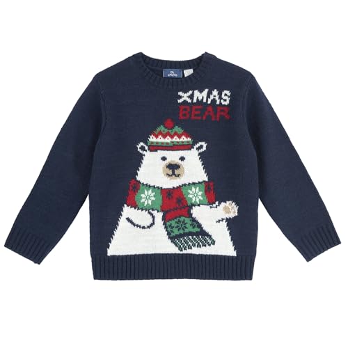 chico Unisex Kinder Weihnachtsstrickpullover Hose, Blau, 5A chico Unisex Kinder Weihnachtsstrickpullover Hose, Blau, 5A von Chicco