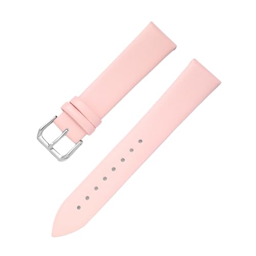 Chlikeyi Uhrenarmbänder aus weichem Leder, 8-22mm, Lederarmband für Herren und Damen, Rosa, 10mm von Chlikeyi