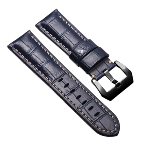 Chlikeyi Uhrenarmband aus echtem Leder für Herren, 22–26mm, Farbe 20, 22mm von Chlikeyi