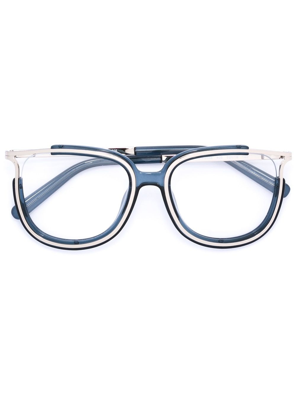 Chloé Eyewear Brille mit Metallrahmen - Blau von Chloé Eyewear