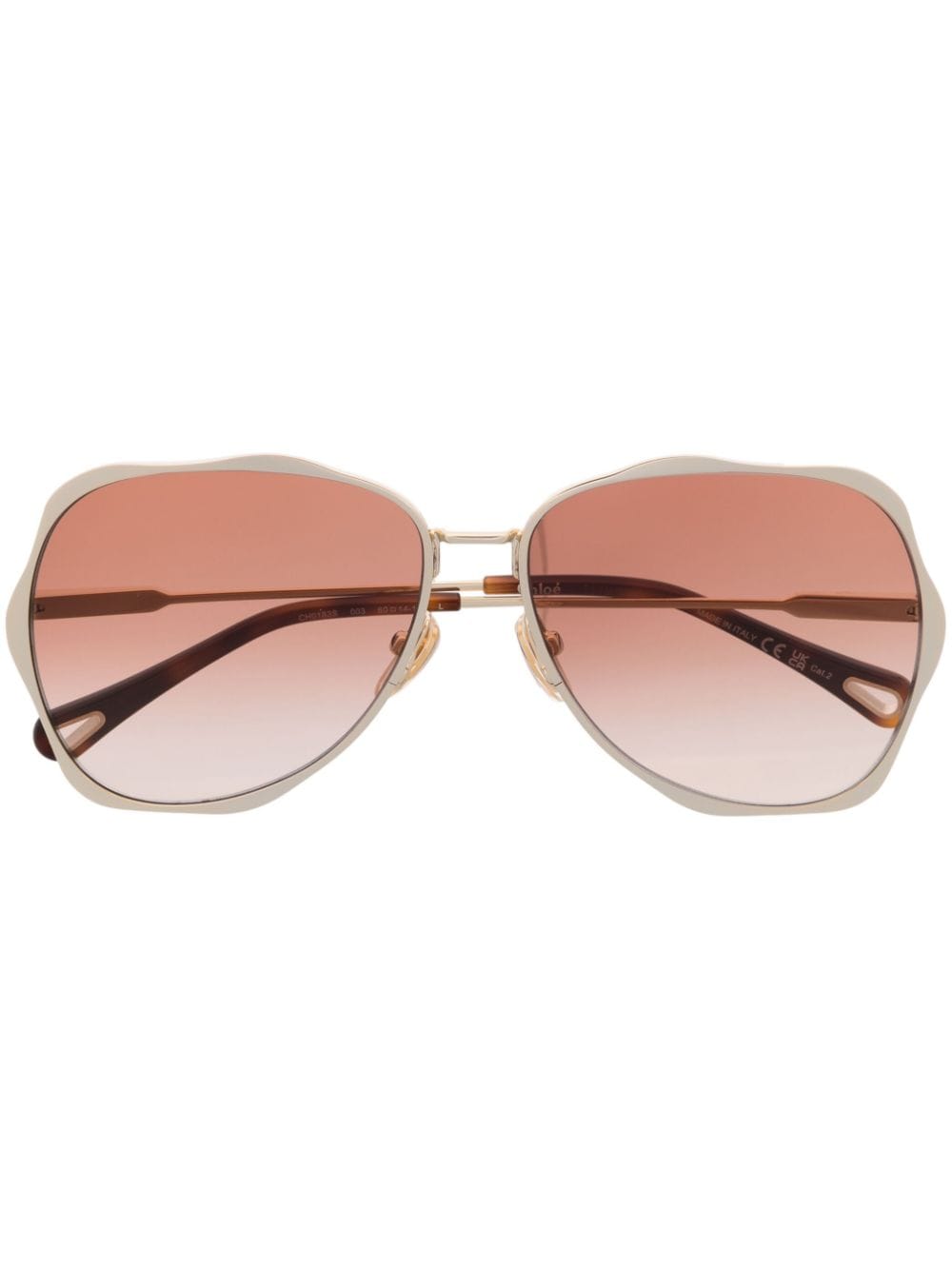 Chloé Eyewear Honore Pilotenbrille - Gold von Chloé Eyewear