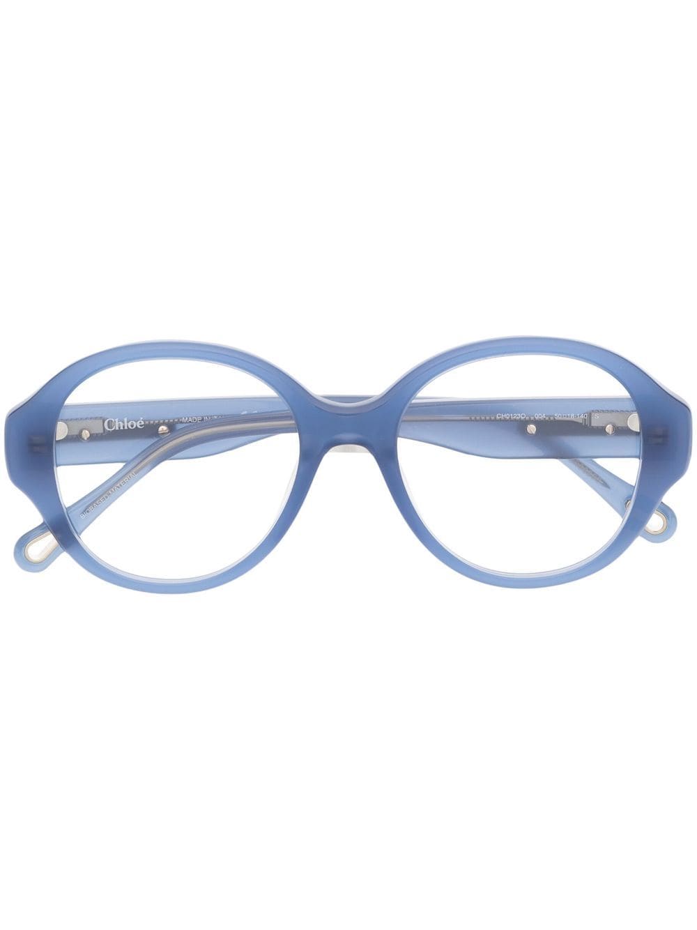 Chloé Eyewear Mirtha Brille mit rundem Gestell - Blau von Chloé Eyewear