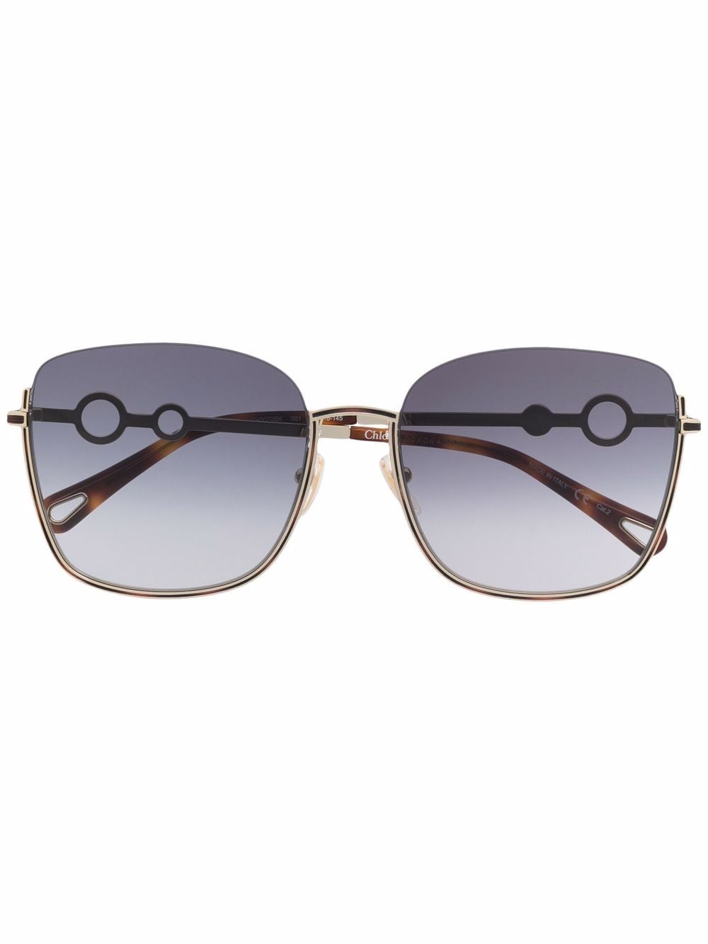 Chloé Eyewear Oversized-Sonnenbrille - Gold von Chloé Eyewear